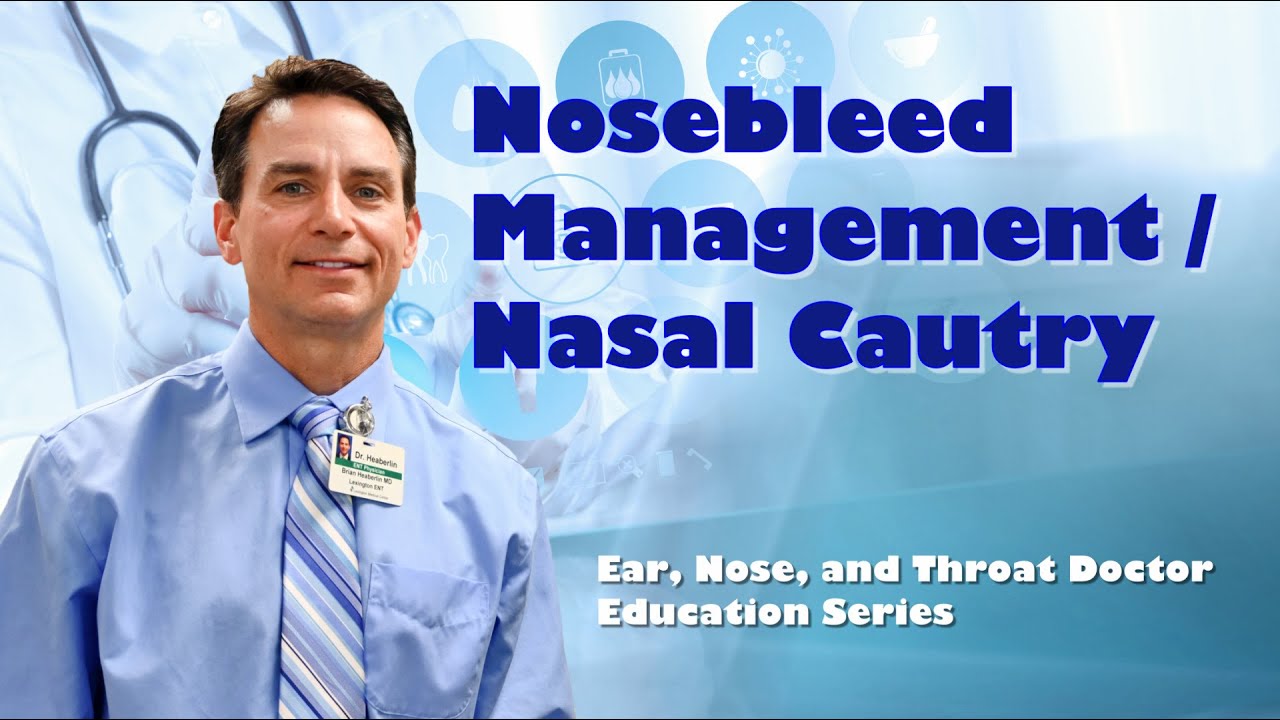Nosebleed Treatment (Nasal Cautery) Procedure Shown! YouTube