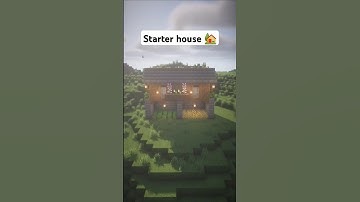 Minecraft Starter house 🏡 tutorial #minecraft #minecraftbuilding #minecrafttutorial