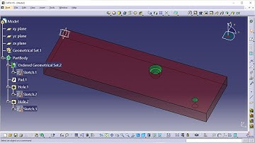 Making Holes in CATIA | CATIA Tutorials for beginners.