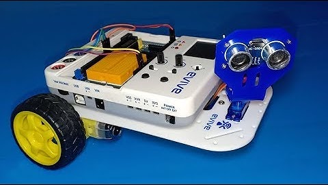 DIY Obstacle Avoiding Robot using evive Starter Kit