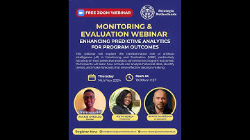 ENHANCING PREDICTIVE ANALYTICS FOR PROGRAM OUTCOMES - Monitoring and Evaluation Webinar