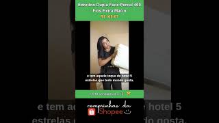 Edredon Dupla Face Percal 400 Fios Extra Macio #edredom #roupadecama #achadinhosdashopee
