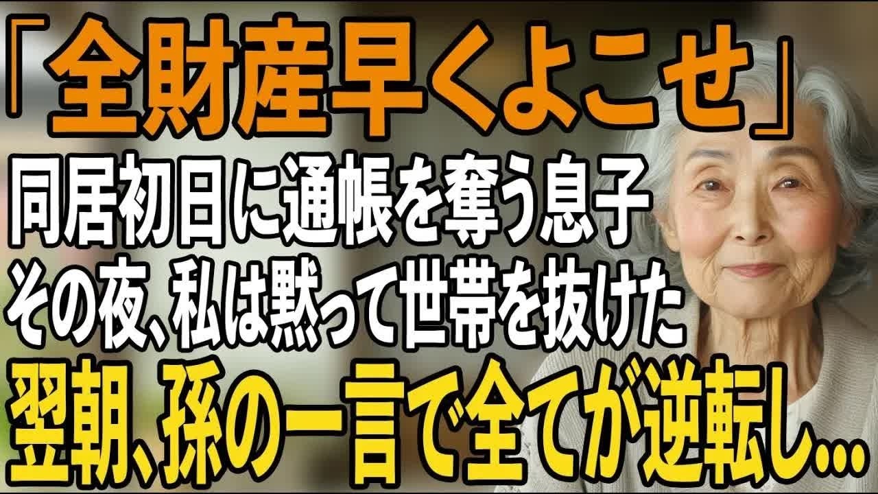 「相続は当然の権利だろ」同居初日から生前贈与の要求をする息子夫婦。その夜、私は世帯離脱→翌朝、孫の一言で全てが逆転し【シニアライフ】【60代以上の方へ】