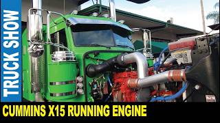 Running Cummins X15 diesel strong engine in big Peterbilt truck show | Jarek in Wildwood Florida USA