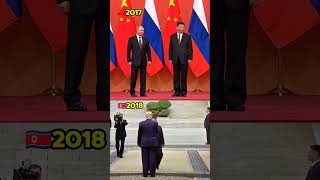 2017 vs 2018: Putin & Xi 🤝 Trump & Kim