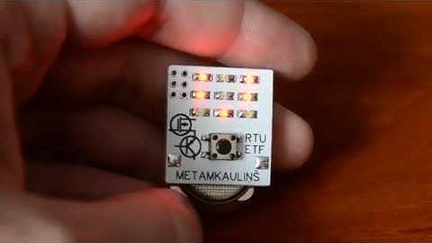 Electronic LED dice using ATtiny44