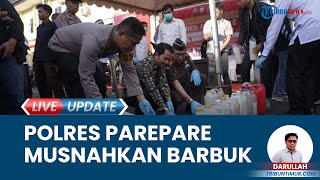 3 Kg Sabu & 100 Knalpot Brong Dimusnahkan di Kampung BJ Habibie, 16 Jeriken Ballo Dilenyapkan