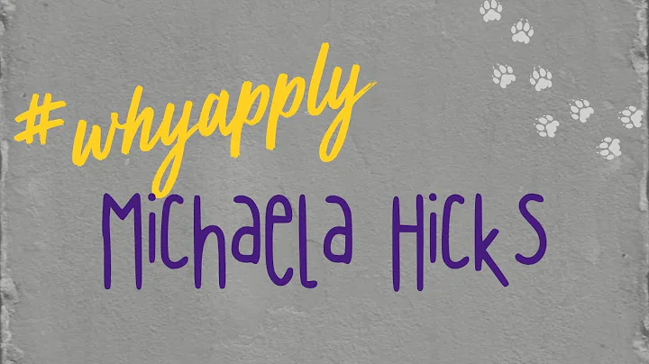 #ApplyDay 2020 - Michaela Hicks