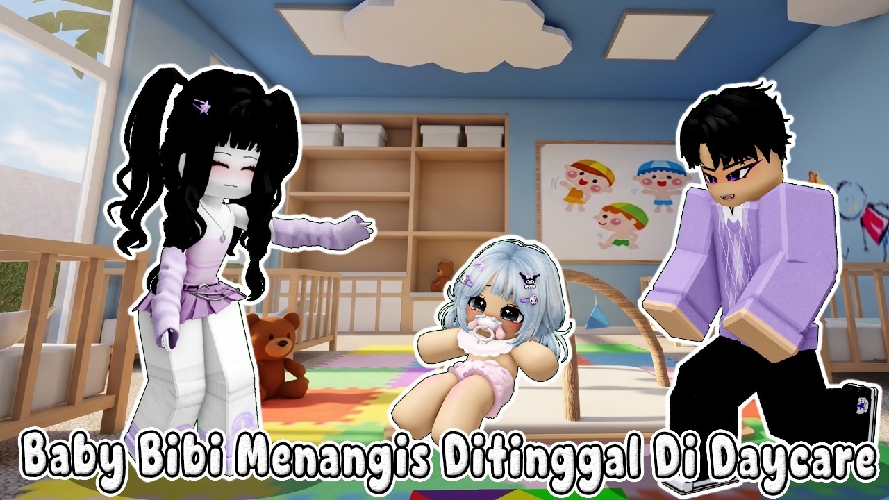 BABY BIBI DITINGGAL MAMI DAN PAPI DI DAYCARE SENDIRIAN 😭🥺|| BLOXBURG🏡ROBLOX INDONESIA