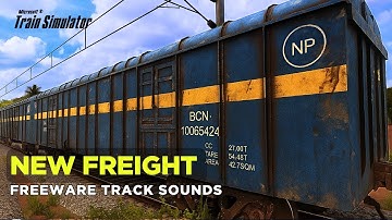 NEW FREIGHT TRACK SOUNDS| INDIAN TRAIN SIMULATOR 2025 | PC Gameplay - MSTS #train