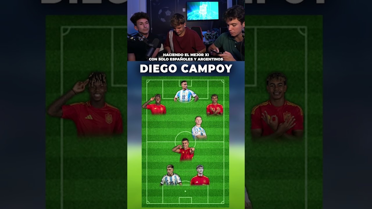 Haciendo el mejor XI con solo Españoles y Argentinos #shorts #futbol