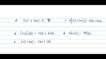 Quantum Mechanics Lecture 1: Introduction to vector spaces.