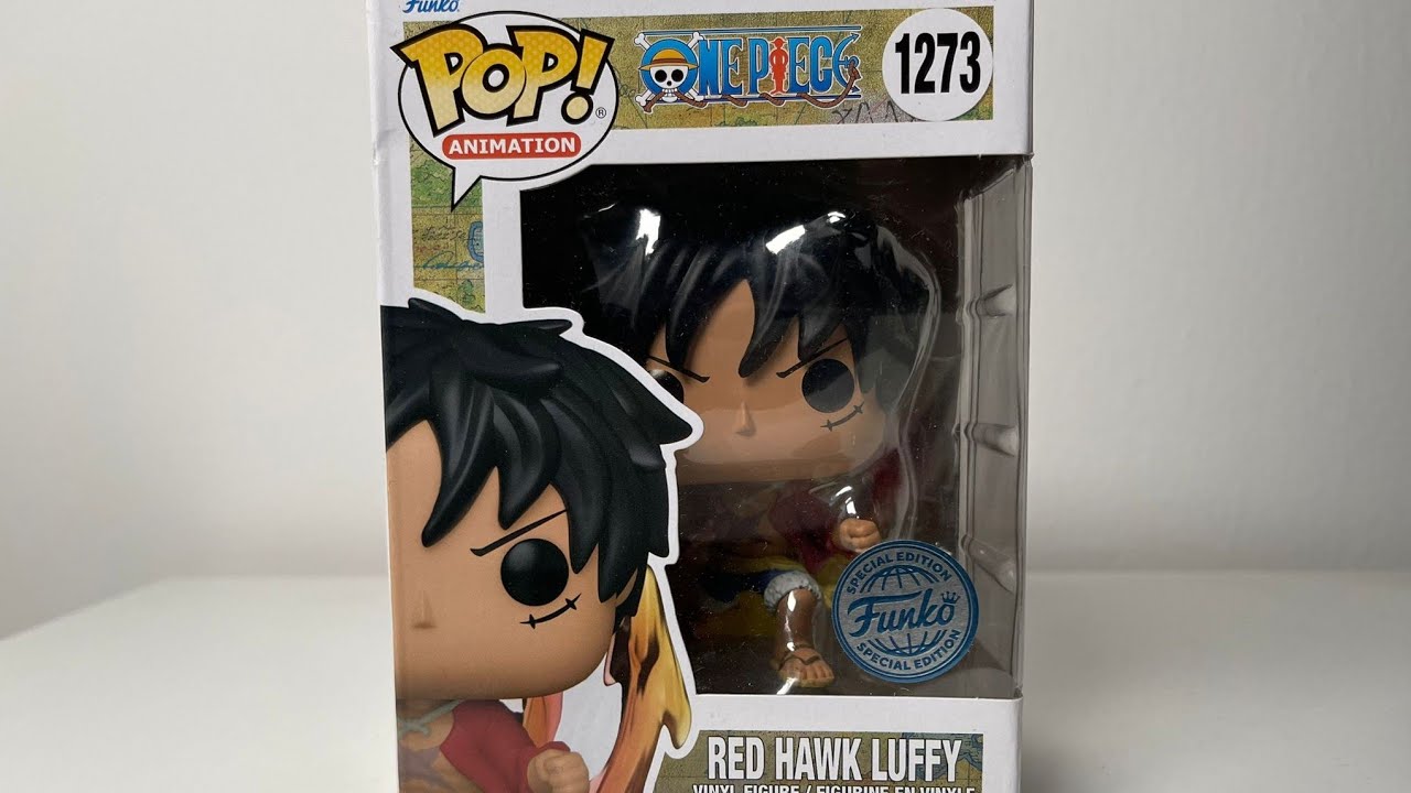Unboxing Funko Pop  10 mal Red Hawk Luffy, Chase Variante?