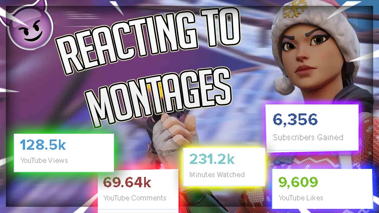 REACTING TO YOUR MONTAGES/VIDEOS LIVE ! FENDIYT 4.1K SUB GOAL!
