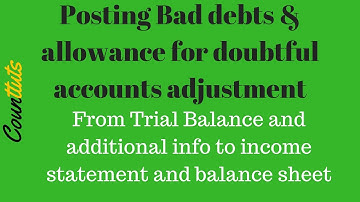 Bad Debts & Allowance For  Doubtful Accounts (Provision for bad debts) In Financial Statements