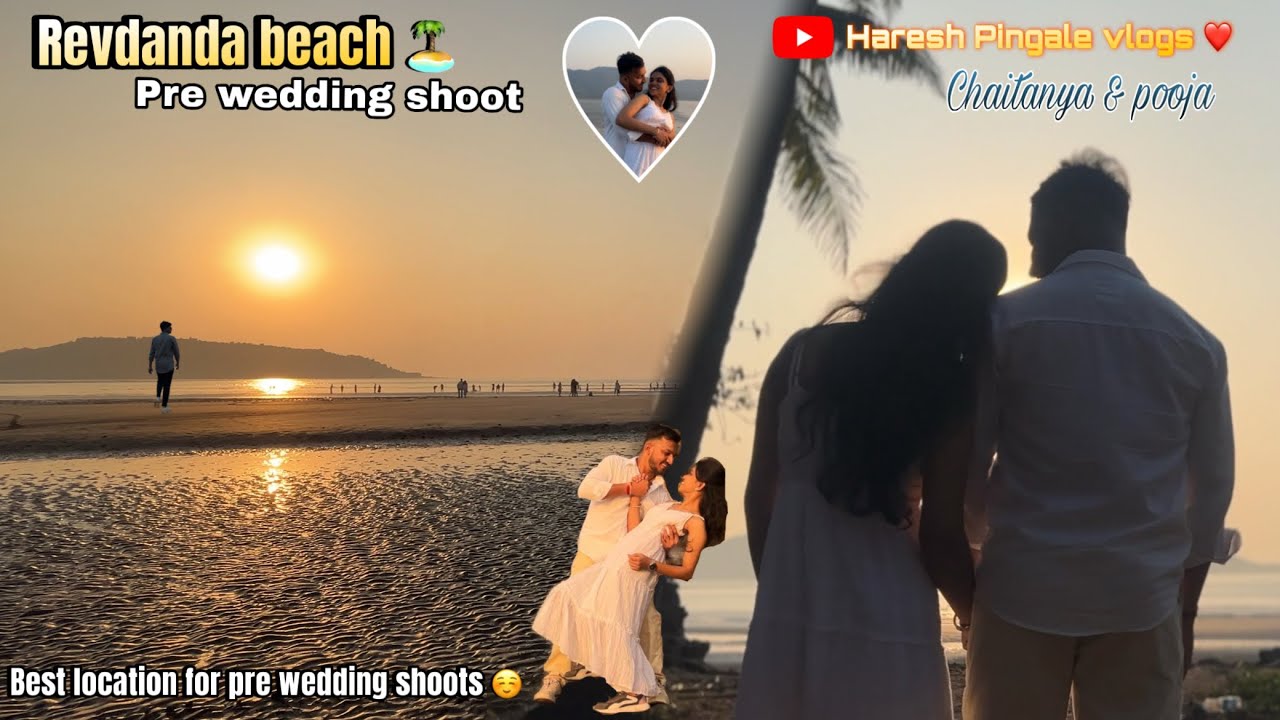 रेवदंडा beach 🏝️ || chaitanya & pooja pre wedding shoot😍|| BTS VLOG ||