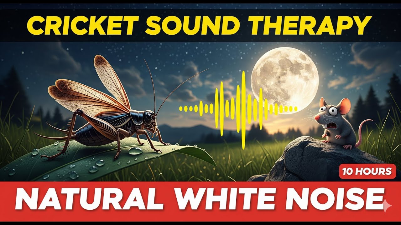 🔴 "Cricket Sound Therapy – Natural White Noise & Rat Repellent Background Ambience"