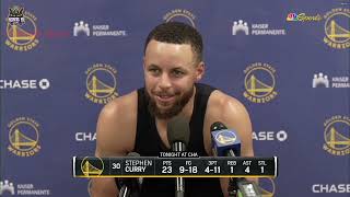 Steph Curry Postgame Interview | Golden State Warriors beat Charlotte Hornets 115-97
