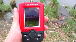 Portable Fish finder tanpa kabel alat bantu untuk deteksi keberadaan radar ikan keberadaan layar lcd display peralatan mancing