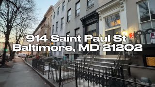 914 Saint Paul St, Unit 3B, Baltimore, MD 21202 || SMUV Real Estate