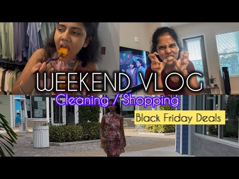 “Weekend Vlog 🛍️ | Cleaning, Shopping & Black Friday Deals | Telugu Girl in USA 🇺🇸”
