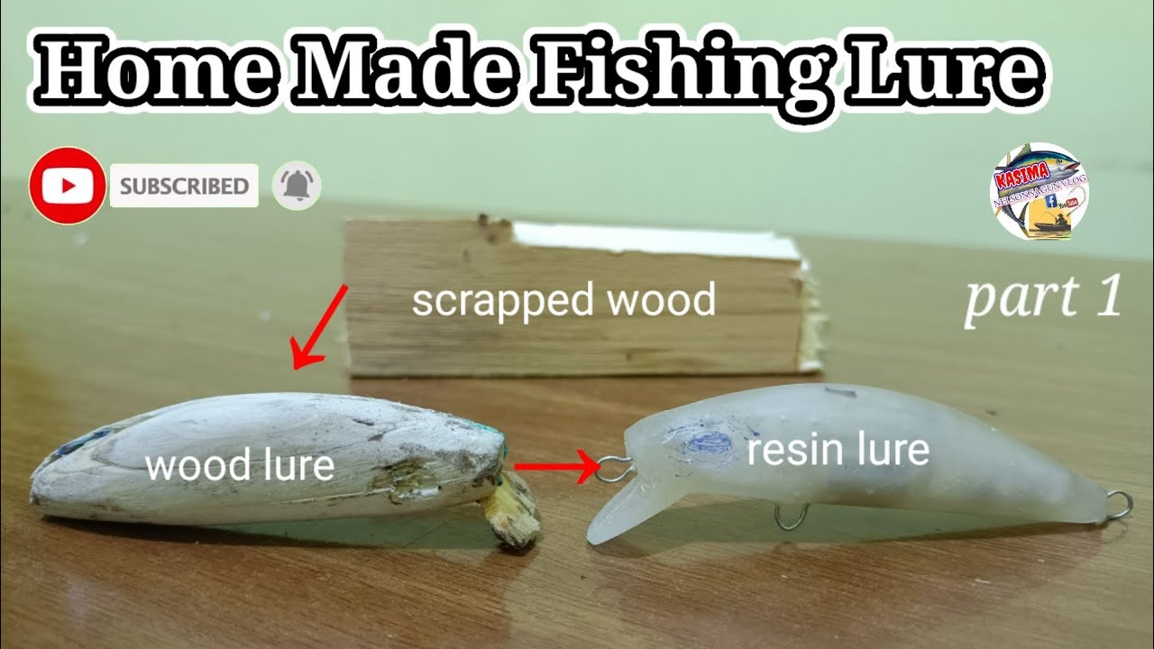 Vlog #108 Making my own fishing lure from scrapped wood into resin 