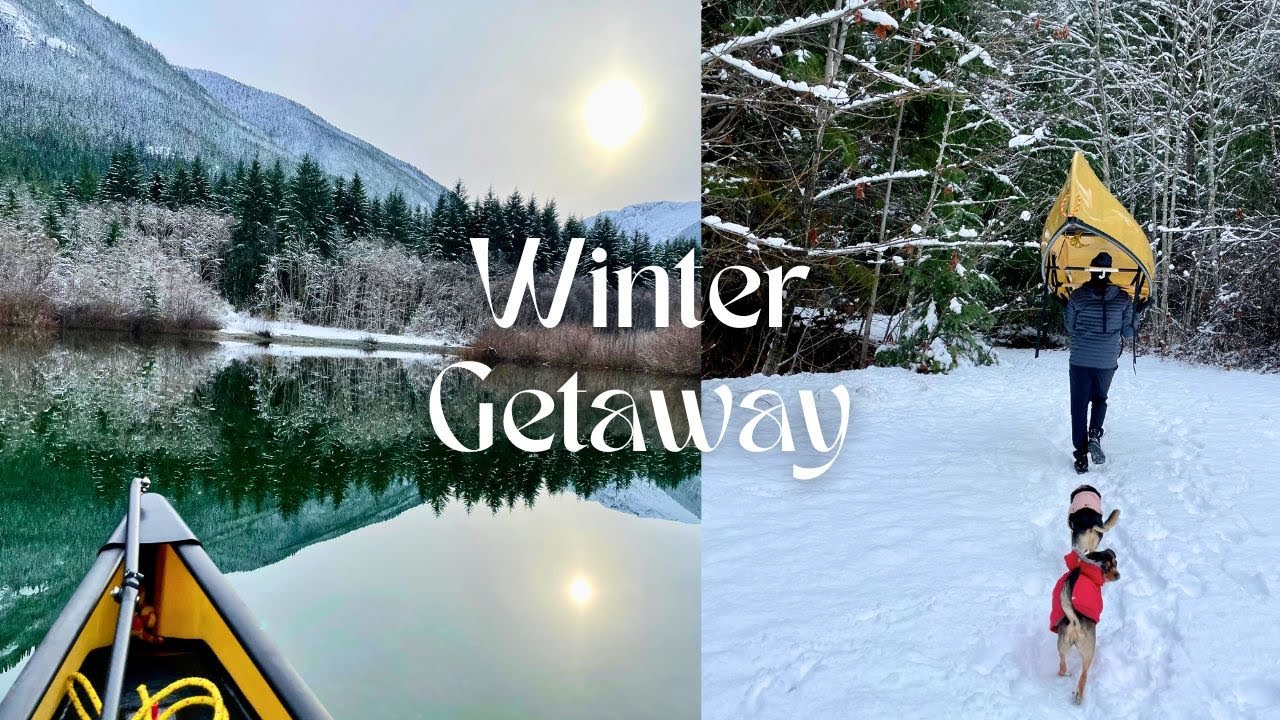 A Winter Stay at Strathcona Park Lodge | Canoeing to a Waterfall and Getting Stuck in the Snow