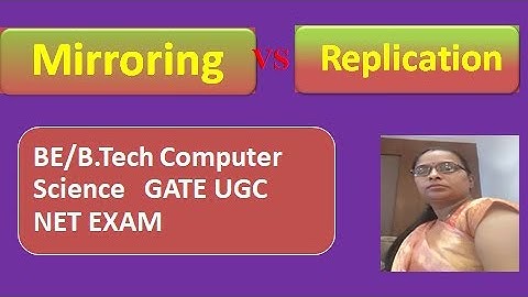 Difference between mirroring and replication