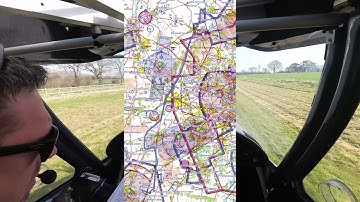 C42 Microlight | Full flight from Lower Upham to Holmbeck Farm | Sideslip approach to the numbers!