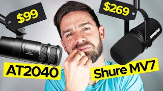 What Is The Best Podcast Mic? Shure MV7 vs AudioTechnica AT2040 | Sound Test, Unboxing, and Review