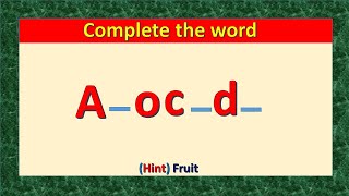 complete the words. word puzzle. find the missing letters screenshot 4