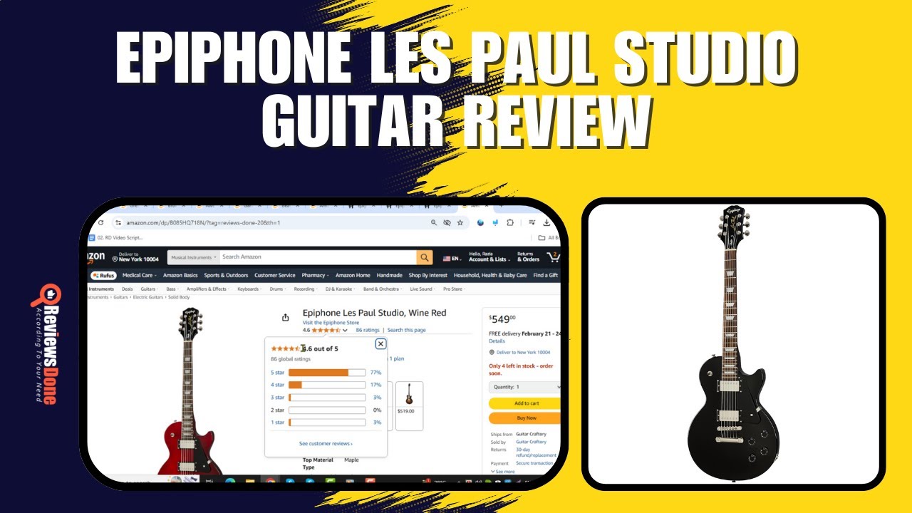 Epiphone Les Paul Studio Guitar Review - Worth the Investment