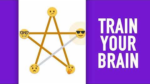 Connect the dots with one line. New puzzle game