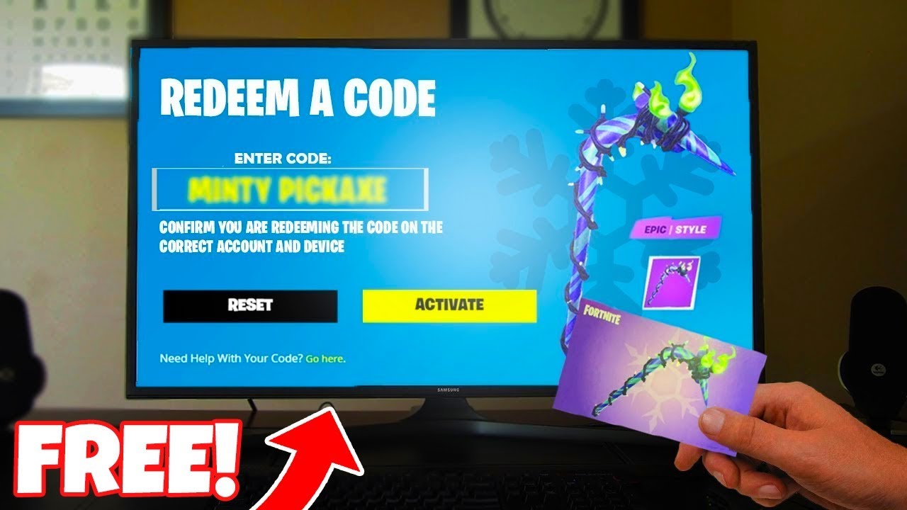 🔴GIFTING FREE V BUCKS CODES + MINTY PICKAXE CODE + FREE SKINS LIVE IN
