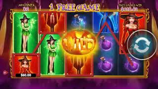Free Spins x6 Multiplayer and Big Win on Halloween Fortune II Slot Machine from Playtech screenshot 5