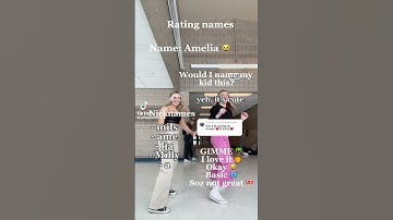 Rating names: Amelia 🌿🌹🍄 comment more names down below 👇 #shortsfeed #fypシ #names #rating
