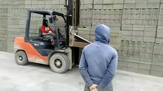 Cement concrete Block's lifting/ forklift/ saudi arabia