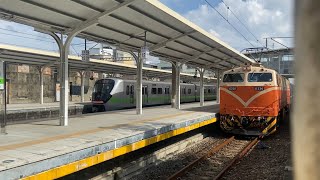 2013次EMU900區間快車民雄站停車(交會554次莒光號)