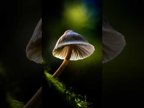 Macro Mushroom Lighting with Two LEDs