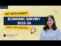 Economic Survey 2025-26 Highlights Part 1|Chapter 1 to 4|UGC NET|RBI GradeB(DEPR)|IES|NET With Nancy