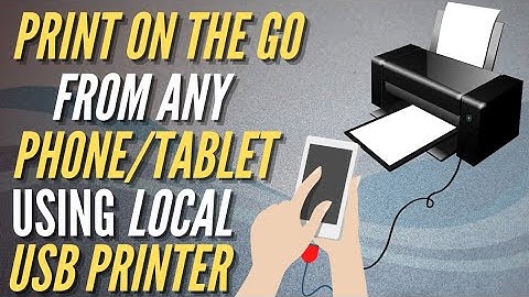 How to print from android phone / tablet using ANY USB PRINTER locally via USB OTG without WiFi