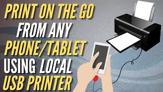 How to print from android phone / tablet using ANY USB PRINTER locally via USB OTG without WiFi