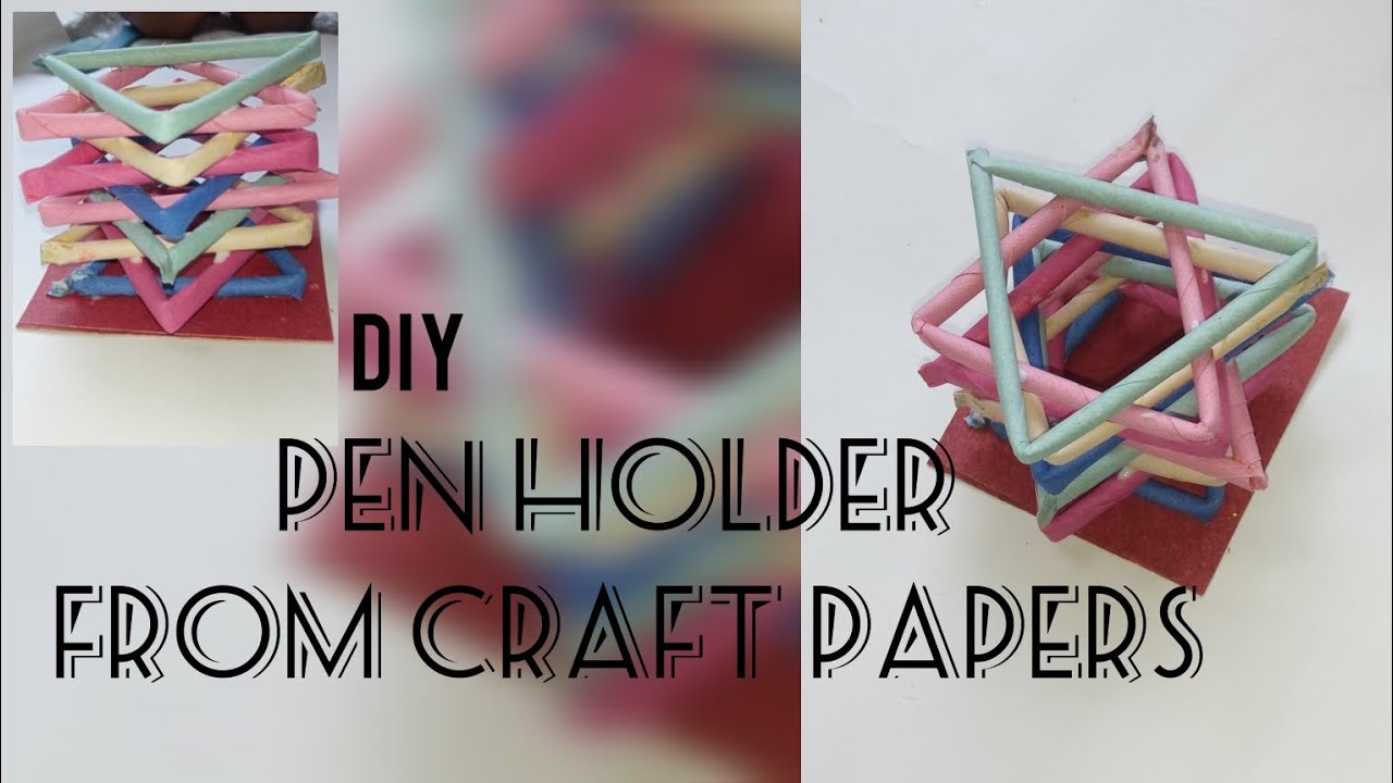 Pen holder kaise bnate hai\\paper holder from craft paper\\