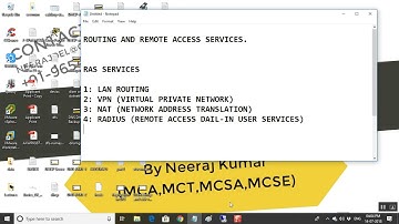 Lan routing and VPN access || on Server2012R2 || Step By Step in Hindi