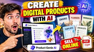 How to Create Digital Products With AI | Sell Ebooks, Planners & More | Product Genie AI Review