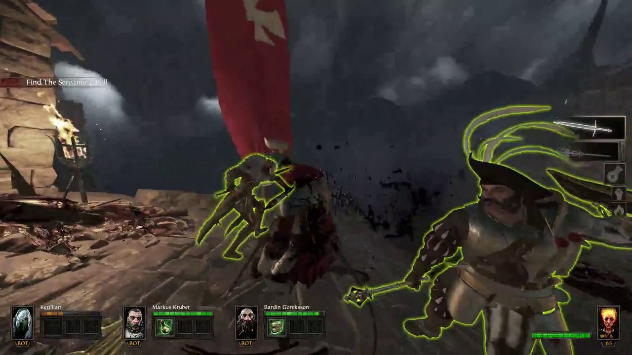 Warhammer: End Times - Man the Ramparts Nightmare Solo w/ bots as BW