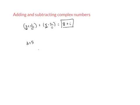 Adding and subtracting complex numbers - YouTube