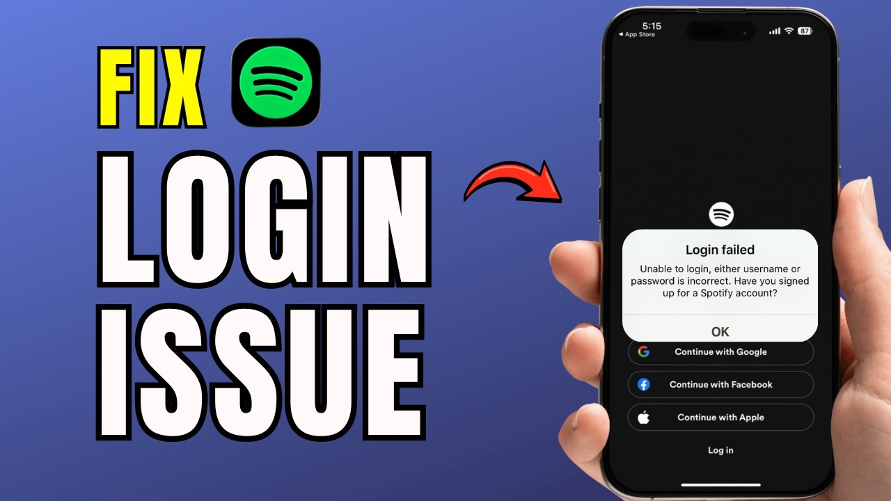 How To Fix Spotify Login Failed Issue (Easy Guide 2026) | Spotify Not ...