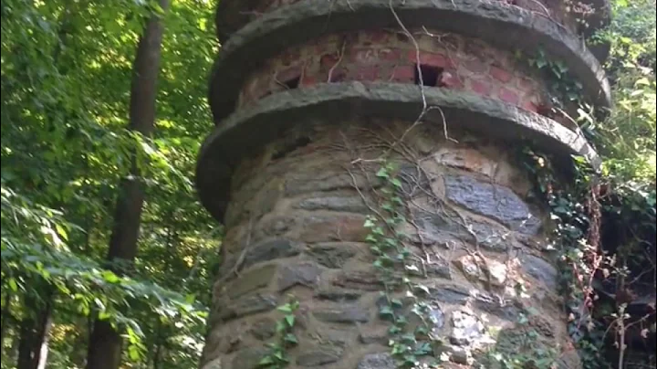 the ruins of Dr. Seymour DeWitt Ludlum's asylum in...