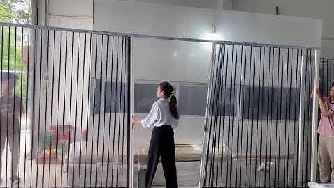 Rèm vách cửa xếp lá nhựa trong suốt